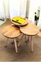 Hanah Home Set de Mesas Apilables Peka-152 - Pino